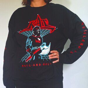 KAT BAND SWEATSHIRT ALBUM: METAL AND HELL MENS SIZE LARGE